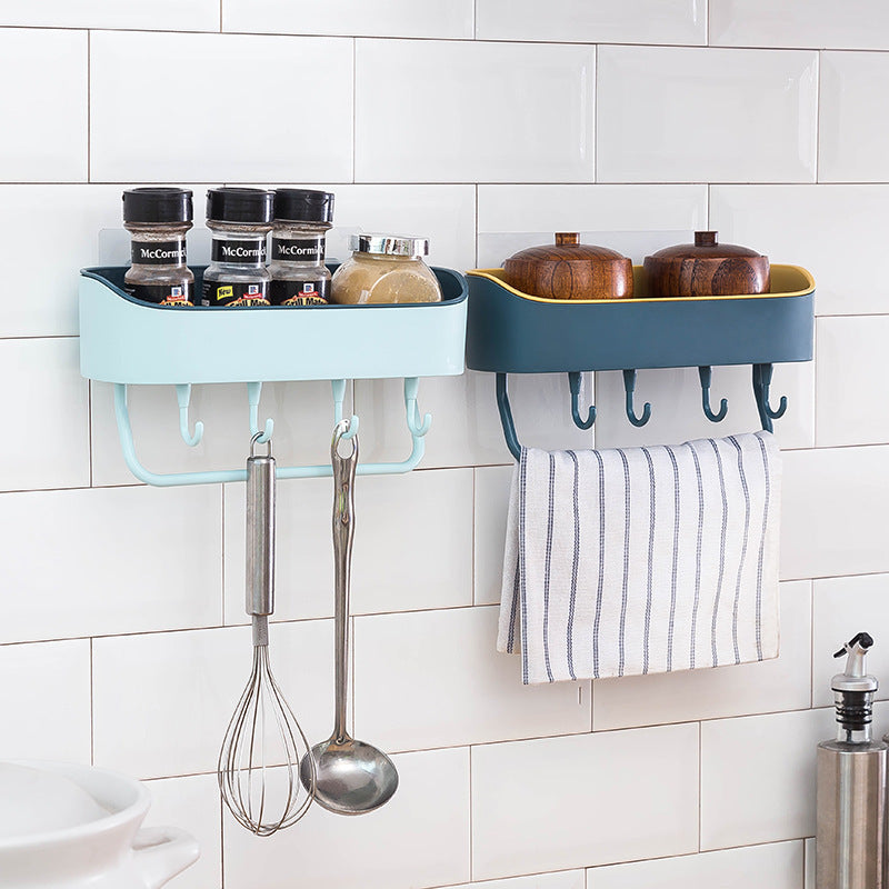 Simple Punch-free Bathroom Wall Mount Rack