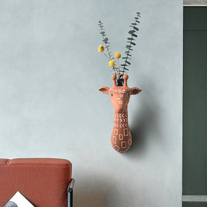 Creative Rabbit Animal Flower Hanging Wall Decoration Brown Bear