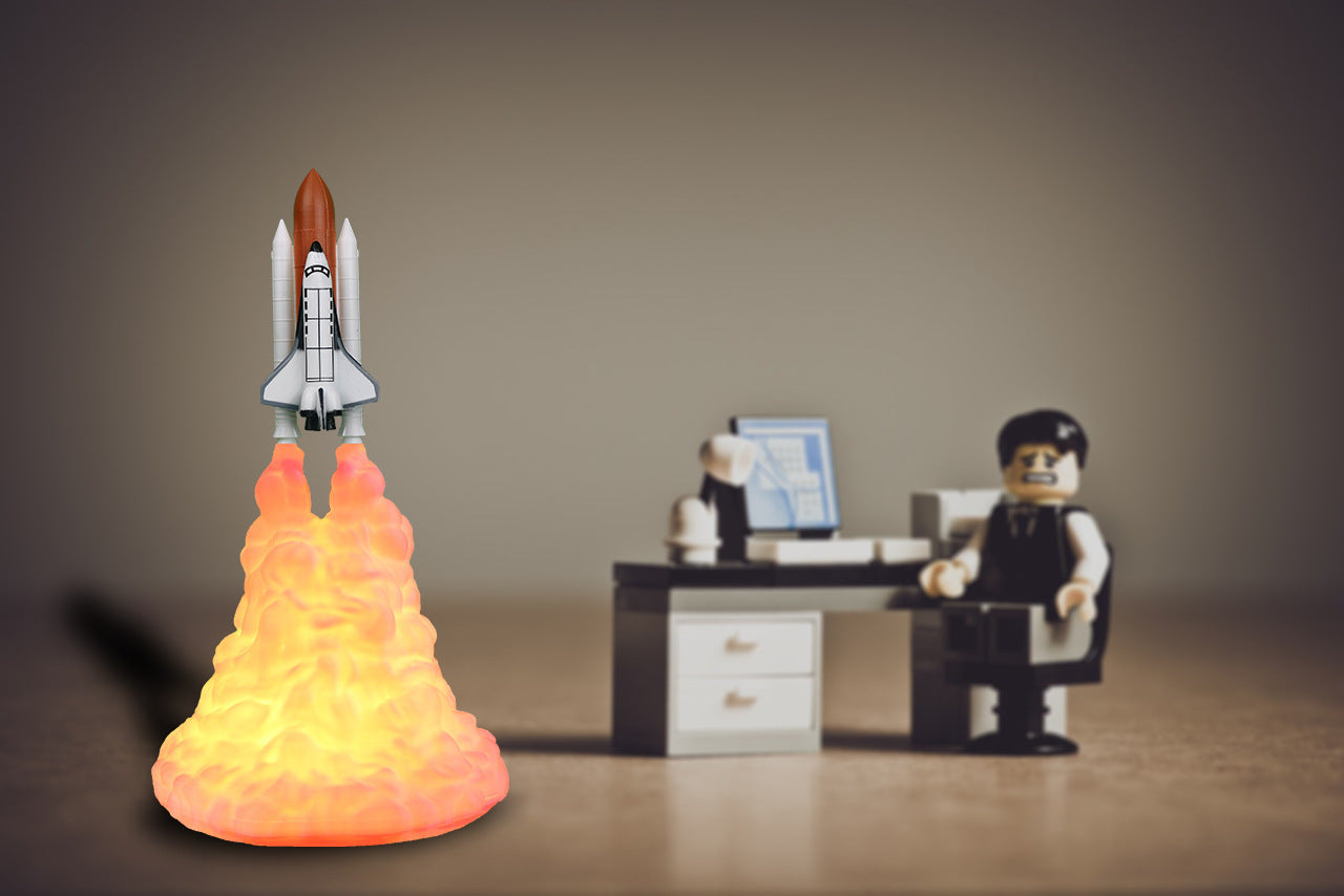 3D Printing Novelty Product Rocket Night Light