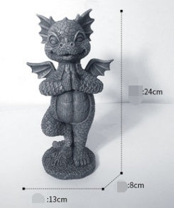 Garden Dragon Resin Crafts Statue Outdoor Home Desktop Decoration Ornaments