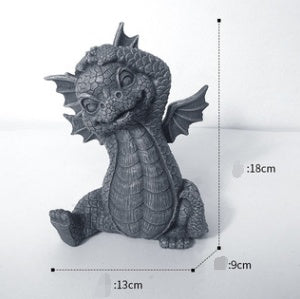 Garden Dragon Resin Crafts Statue Outdoor Home Desktop Decoration Ornaments