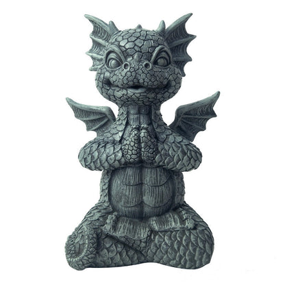 Garden Dragon Resin Crafts Statue Outdoor Home Desktop Decoration Ornaments