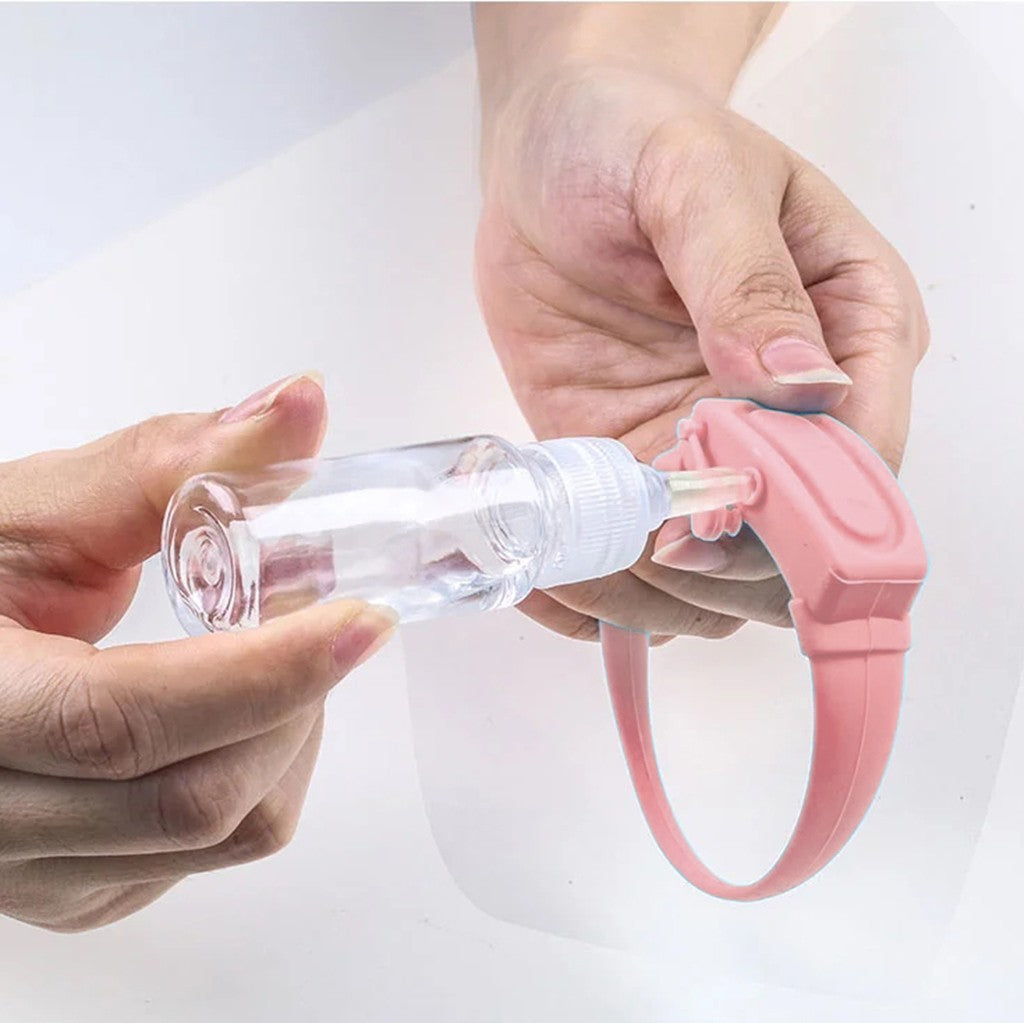 Portable Hand Sanitizer Disinfectant  Bracelet Wearable Hand Wash Gel Dispenser