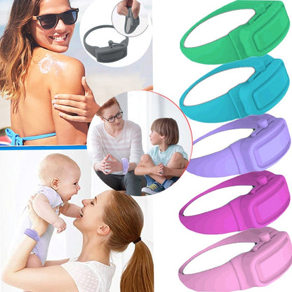 Portable Hand Sanitizer Disinfectant  Bracelet Wearable Hand Wash Gel Dispenser