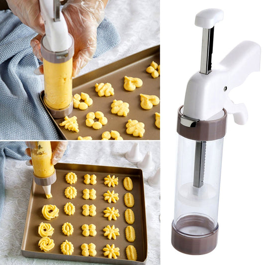 Cookie Press Kit Cookie Press Making Gun Biscuits Cake Mold Cookie Press Maker Machine