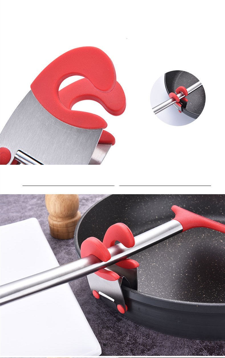 Stainless Steel Heat-resistant Spoon Rest Spatula Holder