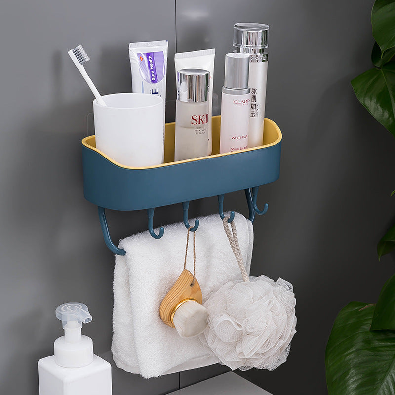 Simple Punch-free Bathroom Wall Mount Rack