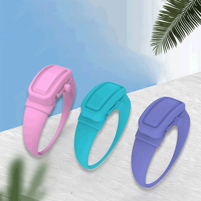 Portable Hand Sanitizer Disinfectant  Bracelet Wearable Hand Wash Gel Dispenser