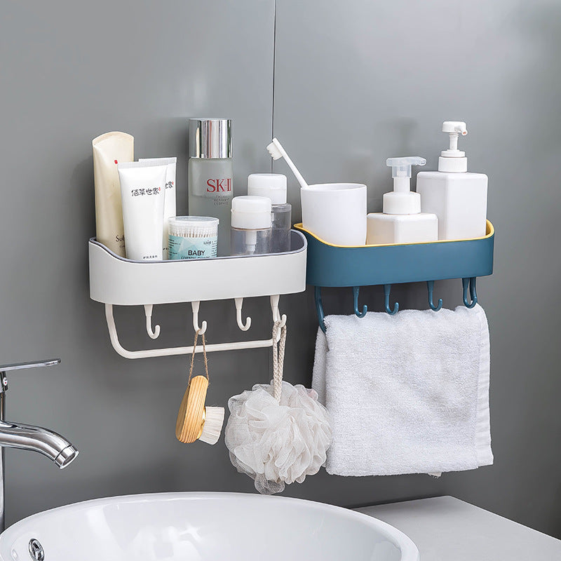 Simple Punch-free Bathroom Wall Mount Rack