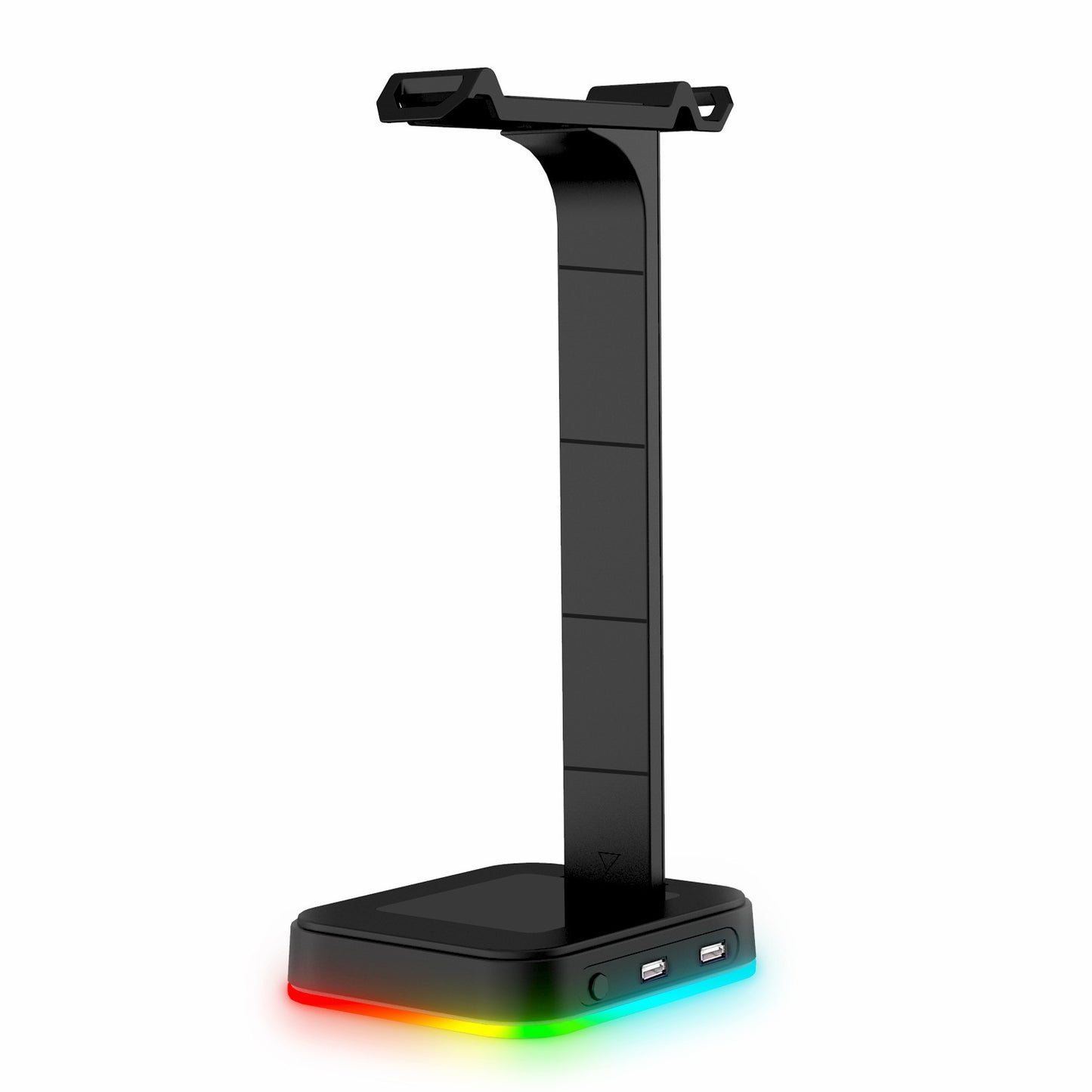 Desktop Gamer 2 In 1 RGB Headphone Stand Power Strip Desk Gaming Headset Holder With 2 USB Charging Earphone Hanger