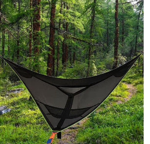 Multi-Person Hammock Three Point Design Portable Hammock Multi-functional Triangle Aerial Mat