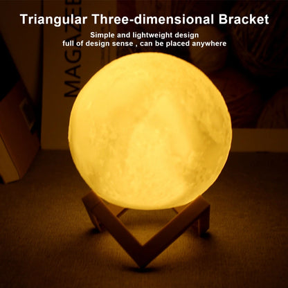 Battery Powered Moon Lamp LED Night Light With Stand