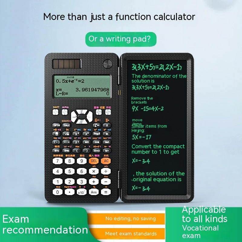 2 In 1 Foldable Scientific Calculators Handwriting Tablet Learning Function Calculator  Foldable Desk Scientific Calculators